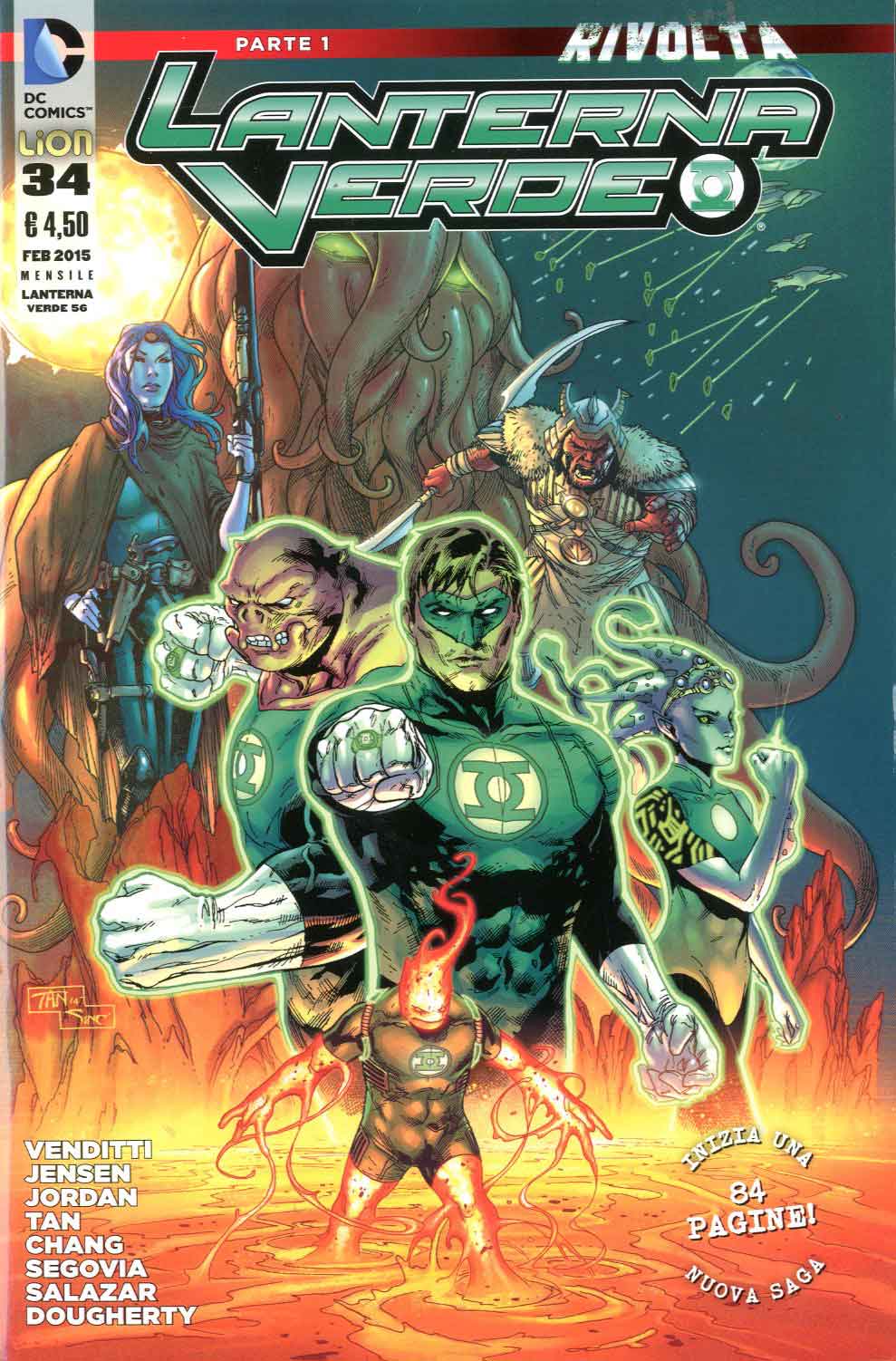 LANTERNA VERDE SERIE 2012 34-LION- nuvolosofumetti.