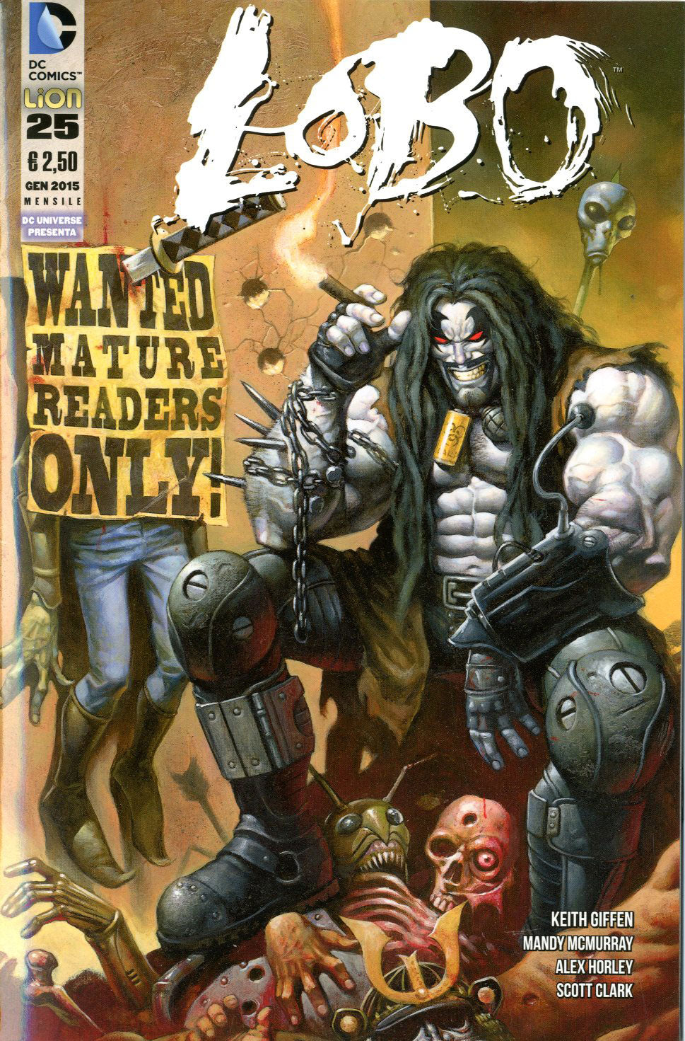 LOBO di Simon Bisley 25, LION, nuvolosofumetti,