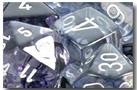 Dadi set da 7 in box Signature (in box trasparente) (in box trasparente)-CHESSEX- nuvolosofumetti.