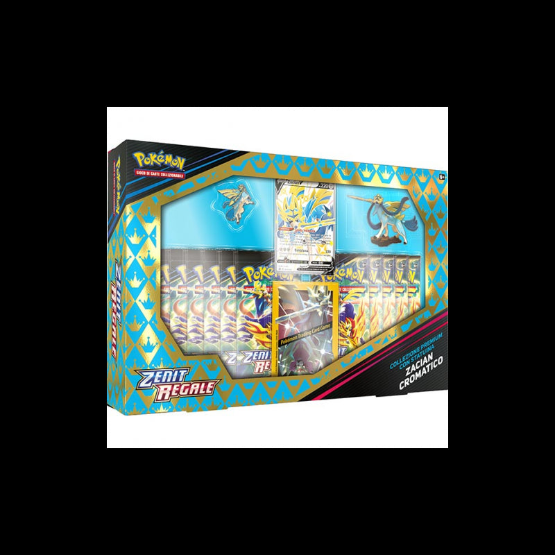 Pokemon collezione premium statuina zacian/Zamazeta cron Zenit regale