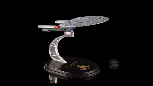 STAR TREK TNG ENTERPRISE NCC-1701-D MINI MASTER SHIP   In PVC.-QUANTUM MECHANIX- nuvolosofumetti.