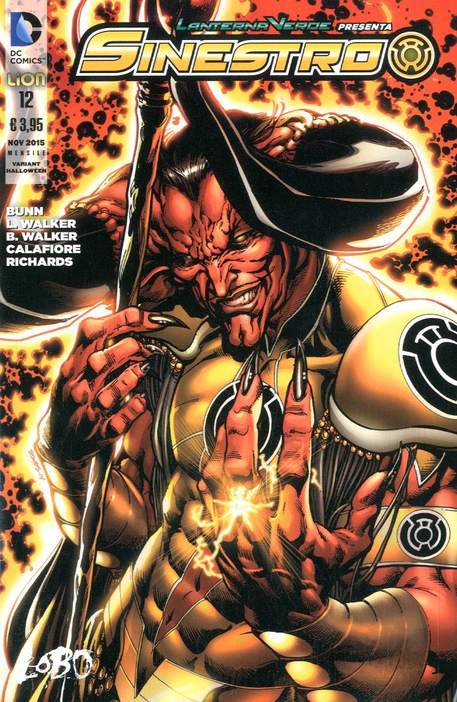 SINESTRO # 12 variant Halloween-LION- nuvolosofumetti.