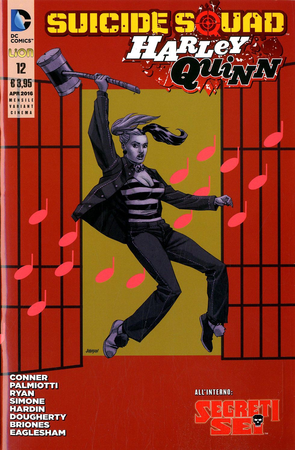 SUICIDE SQUAD/HARLEY QUINN # 12 variant movie dawn of justice-LION- nuvolosofumetti.