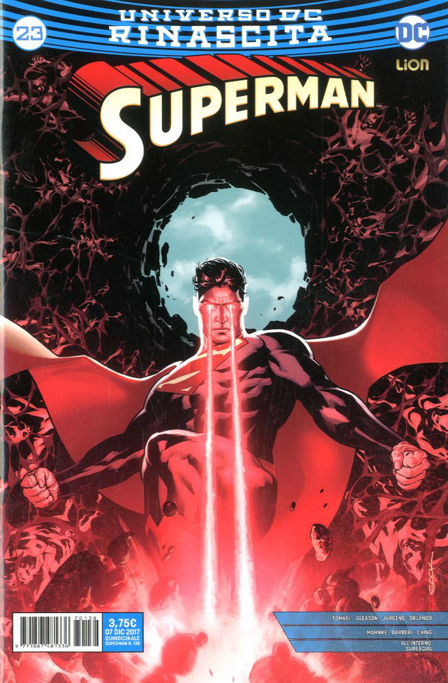 Superman rinascita 23, LION, nuvolosofumetti,