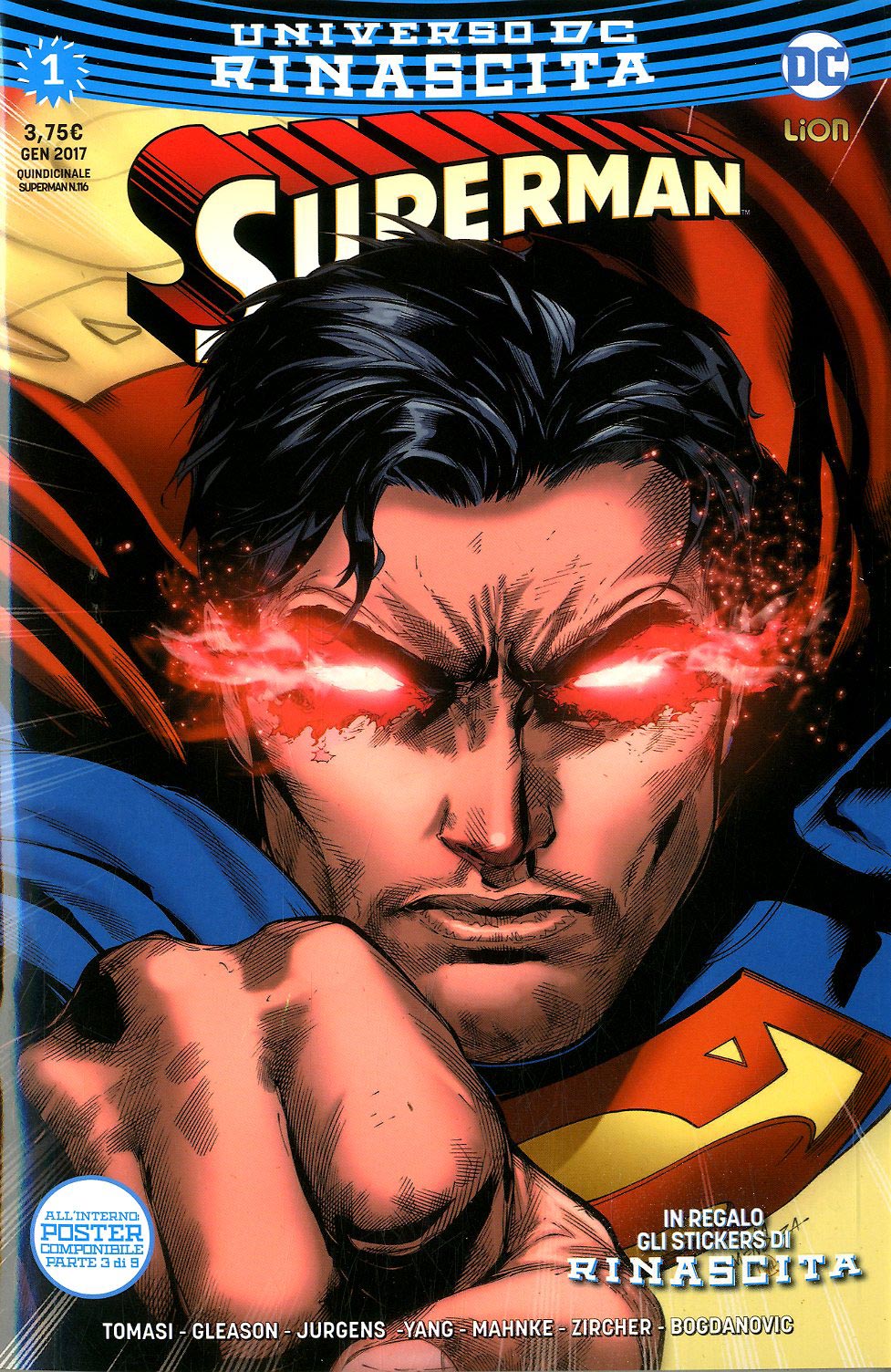 Superman rinascita 1-LION- nuvolosofumetti.
