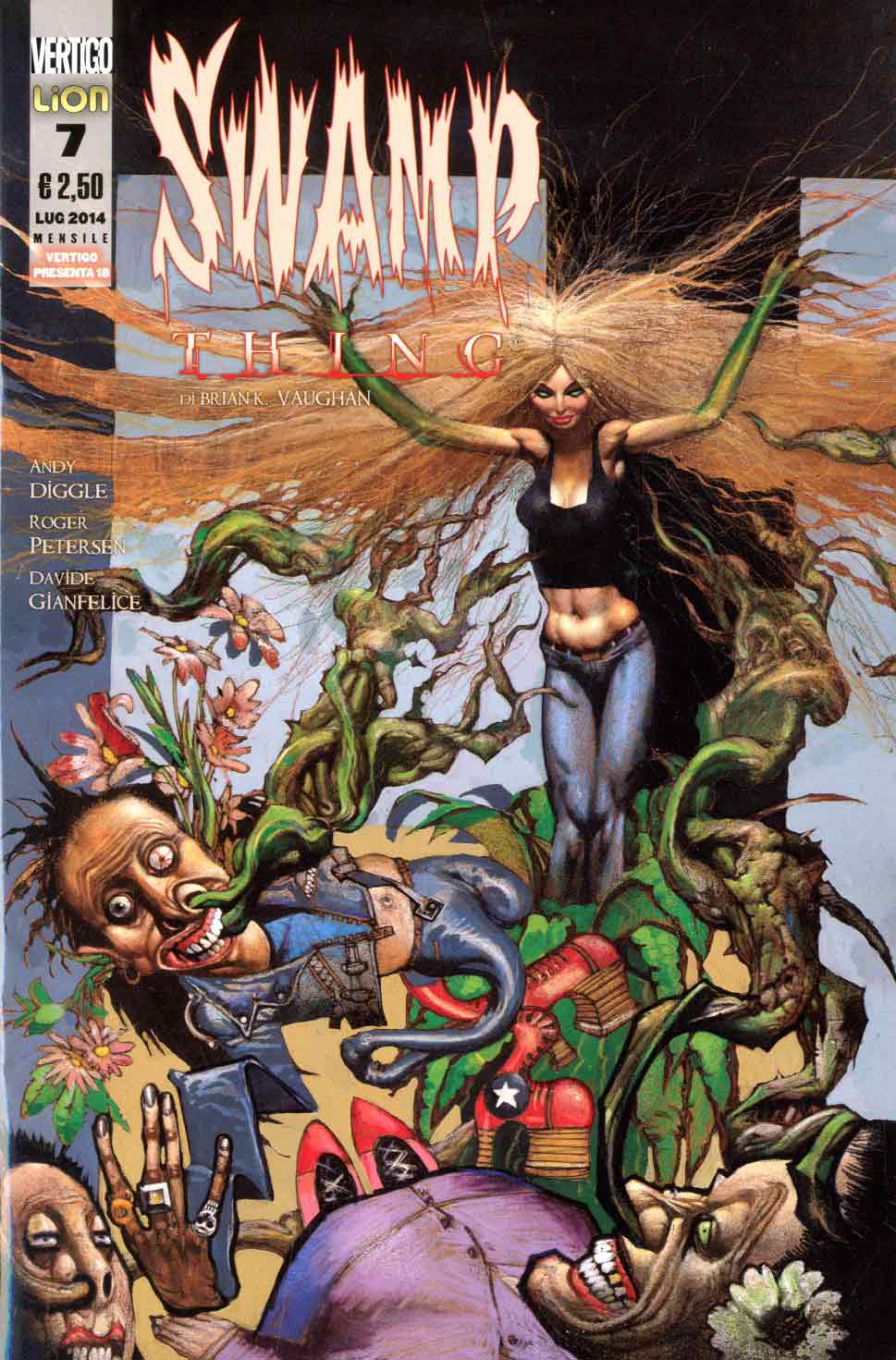 SWAMP THING DI BRIAN K. VAUGHAN 7-LION- nuvolosofumetti.