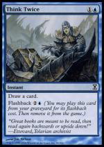 Pensarci Due Volte foil Spirale Temporale 3287-Wizard of the Coast- nuvolosofumetti.