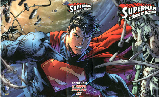 SUPERMAN L'UOMO D'ACCIAO OLOGRAPHIC+ COFANETTO-LION- nuvolosofumetti.