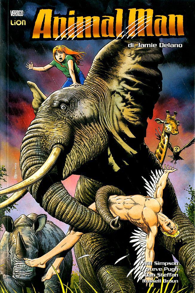 ANIMAL MAN DI JAMIE DELANO 3-LION- nuvolosofumetti.