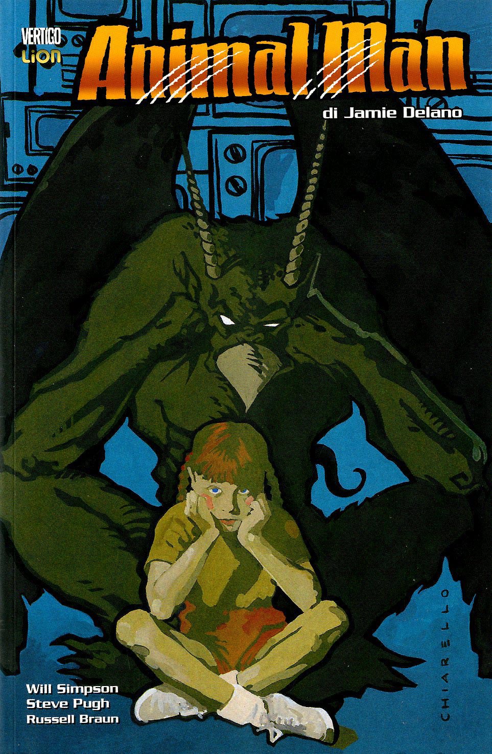 ANIMAL MAN DI JAMIE DELANO 4-LION- nuvolosofumetti.