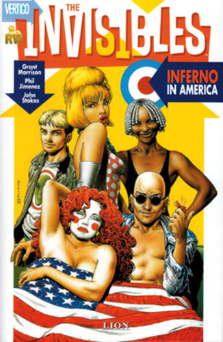 THE INVISIBLES 4 PRIMA RISTAMPA - INFERNO IN AMERICA - VERTIGO CLASSIC 2 RISTAMPA-LION- nuvolosofumetti.