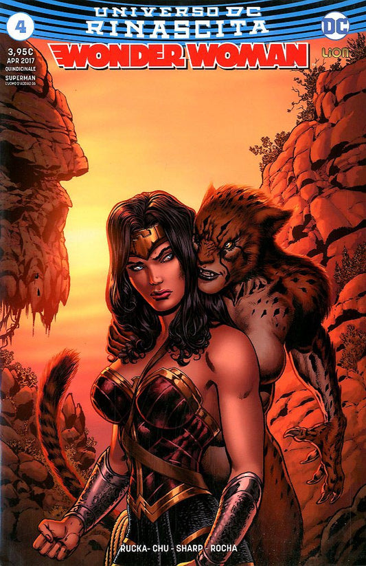 WONDER WOMAN # 4 Rinascita ristampa 4-LION- nuvolosofumetti.