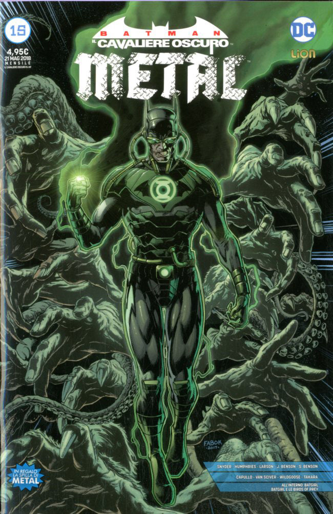 BATMAN CAVALIERE OSCURO 15 variant spilla-LION- nuvolosofumetti.