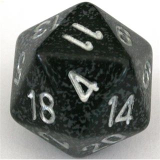 Dado 34mm D20 Speckled Ninja