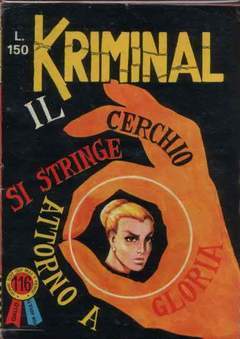 KRIMINAL 116-CORNO- nuvolosofumetti.