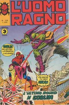 UOMO RAGNO PRIMA SERIE 134-CORNO- nuvolosofumetti.