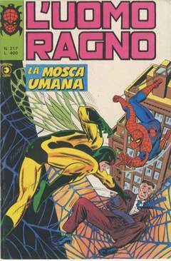 UOMO RAGNO PRIMA SERIE 217-CORNO- nuvolosofumetti.