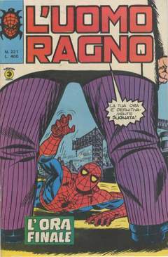 UOMO RAGNO PRIMA SERIE 221-CORNO- nuvolosofumetti.