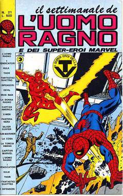UOMO RAGNO SETTIMANALE 21-CORNO- nuvolosofumetti.