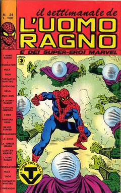 UOMO RAGNO SETTIMANALE 24-CORNO- nuvolosofumetti.