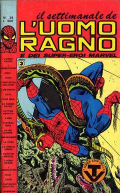 UOMO RAGNO SETTIMANALE 28-CORNO- nuvolosofumetti.