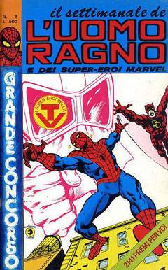 UOMO RAGNO SETTIMANALE 3-CORNO- nuvolosofumetti.