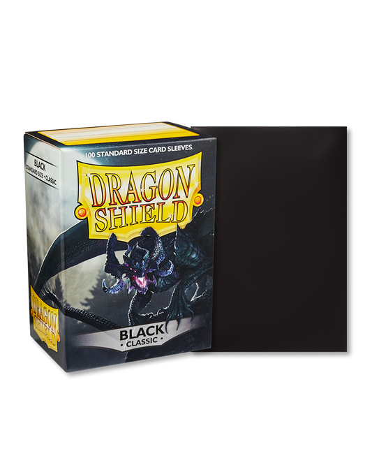 Dragon shield 100 card sleeves black classic