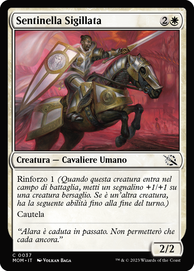 SENTINELLA SIGILLATA Avanzata delle macchine 37