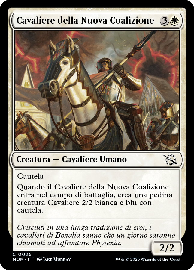 CAVALIERE DELLA NUOVA COALIZIONE Avanzata delle macchine 25