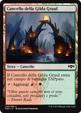 Cancello della Gilda Gruul vers. 1  Fedeltà di Ravnica 249-Wizard of the Coast- nuvolosofumetti.
