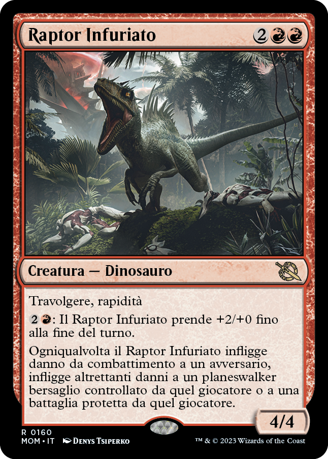RAPTOR INFURIATO Avanzata delle macchine 160