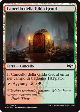 Cancello della Gilda Gruul vers. 2  Fedeltà di Ravnica 250-Wizard of the Coast- nuvolosofumetti.