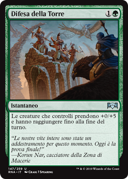 Difesa della Torre Fedeltà di Ravnica 147-Wizard of the Coast- nuvolosofumetti.