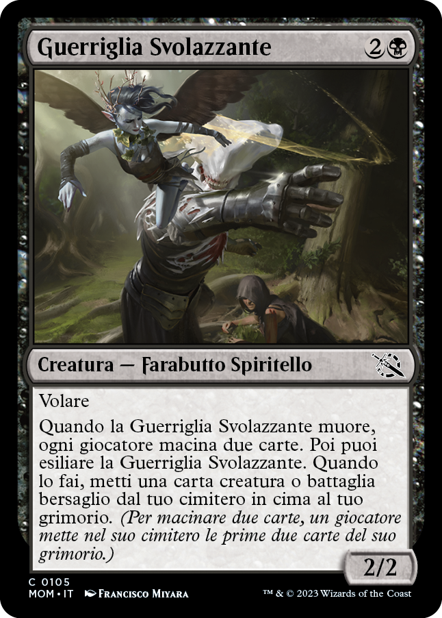 GUERRIGLIA SVOLAZZANTE Avanzata delle macchine 105