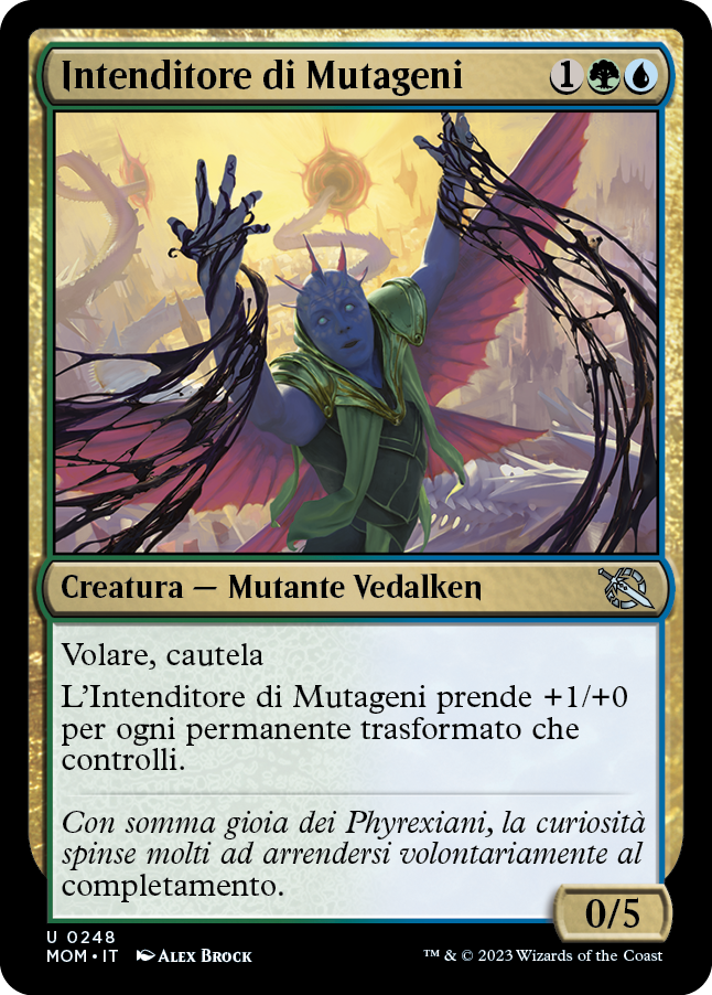 INTENDITORE DI MUTAGENI Avanzata delle macchine 248