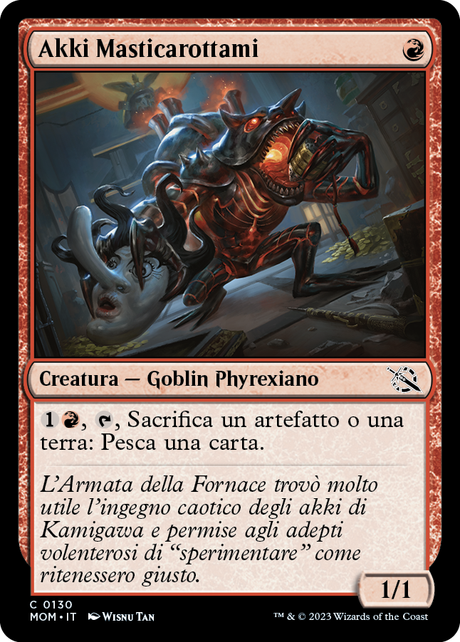 AKKI MASTICAROTTAMI Avanzata delle macchine 130