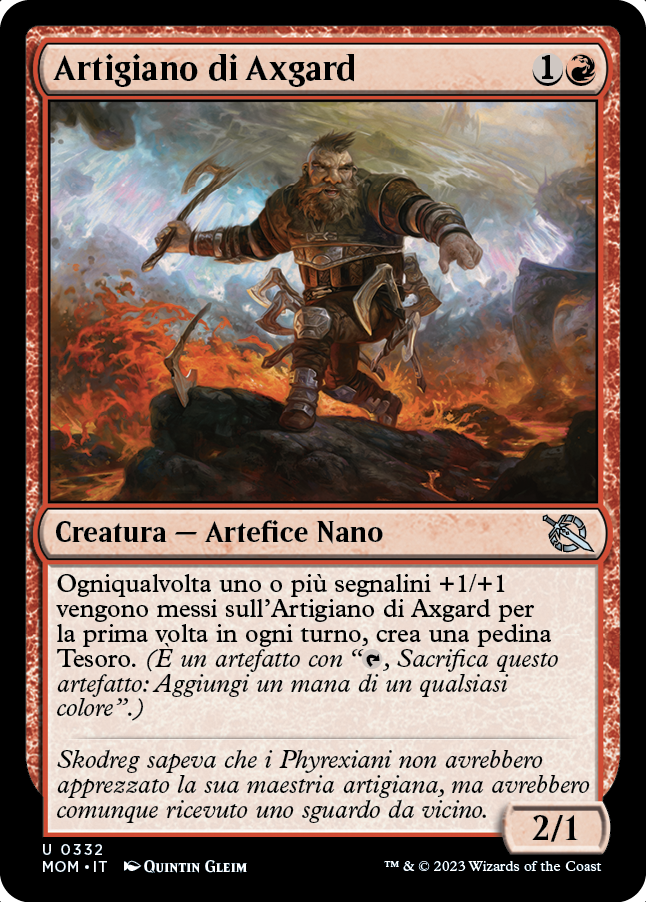 ARTIGIANO DI AXGARD Avanzata delle macchine 332
