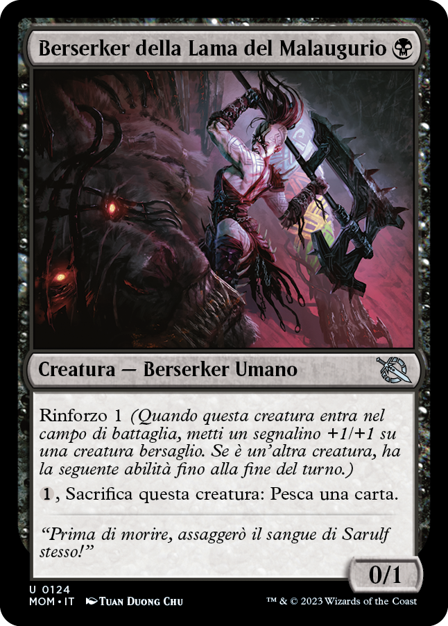 BERSERKER DELLA LAMA DEL MALAUGURIO Avanzata delle macchine 124