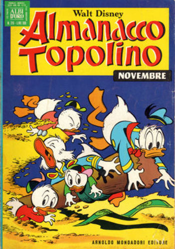ALMANACCO TOPOLINO 215, MONDADORI, nuvolosofumetti,