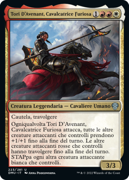 TORI D'AVENANT, CAVALCATRICE FURIOSA  Dominaria Unita 223