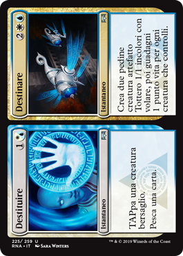 Destituire/Destinare Fedeltà di Ravnica 225-Wizard of the Coast- nuvolosofumetti.