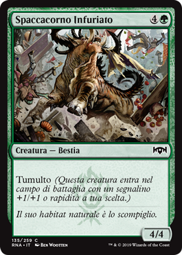 Spaccacorno Infuriato  Fedeltà di Ravnica 135-Wizard of the Coast- nuvolosofumetti.