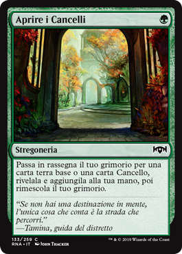 Aprire i Cancelli  Fedeltà di Ravnica 133-Wizard of the Coast- nuvolosofumetti.