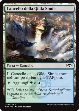Cancello della Gilda Simic vers. 1  Fedeltà di Ravnica 257-Wizard of the Coast- nuvolosofumetti.