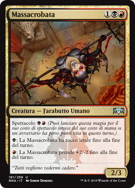 Massacrobata  Fedeltà di Ravnica 181-Wizard of the Coast- nuvolosofumetti.