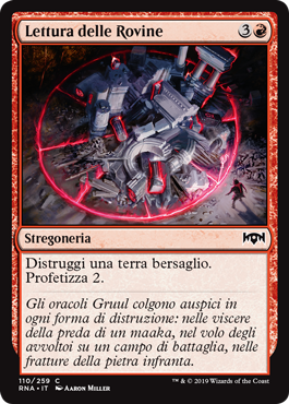 Lettura delle Rovine  Fedeltà di Ravnica 110-Wizard of the Coast- nuvolosofumetti.