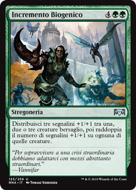 Incremento Biogenico  Fedeltà di Ravnica 123-Wizard of the Coast- nuvolosofumetti.