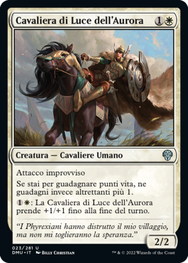 CAVALIERA DI LUCE DELL'AURORA FOIL  Dominaria Unita 416