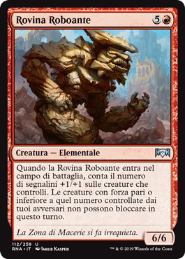 Rovina Roboante  Fedeltà di Ravnica 112-Wizard of the Coast- nuvolosofumetti.