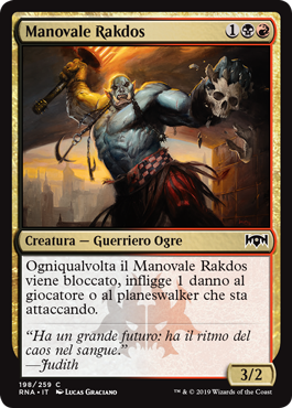 Manovale Rakdos Fedeltà di Ravnica 198-Wizard of the Coast- nuvolosofumetti.